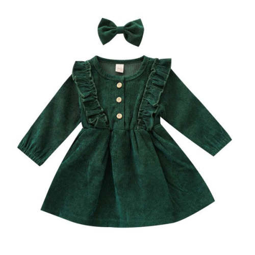 VALERIE Corduroy Dress - Hazel & Bo