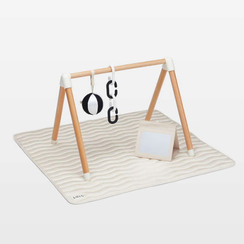 Lalo Oatmeal Wooden Baby Play Gym