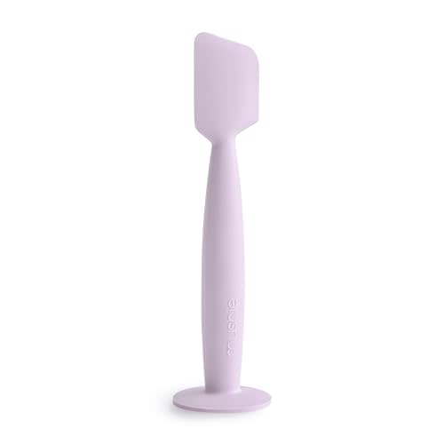 mushie Diaper Cream Applicator Soft Silicone with Suction Base (Soft Lilac)
