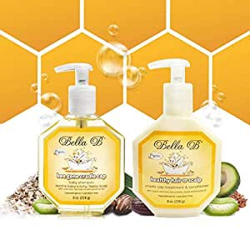 Amazon.com : BELLA B Cradle Cap Shampoo & Cradle Cap Scalp Treatment And Conditioner - Baby Shampoo And Conditioner - Cradle Cap Shampoo For Babies - Kid Shampoo - Dry Scalp Shampoo And Conditioner For Dry Scalp : Baby