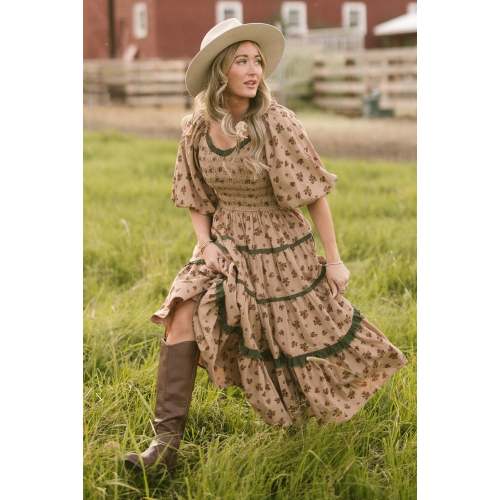 Roselyn Dress in Desert Blossom