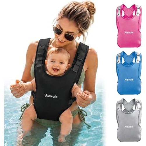 Water Baby Carrier, Quick-Dry Neoprene Infant Sling,Black