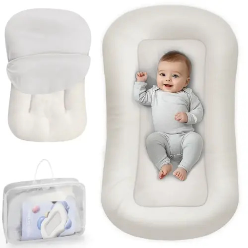 Cpzzkq Baby Lounger for Newborns (0-24Months), with Pure Cotton - TikTok Shop