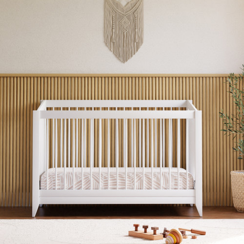 babyletto Sprout 4-in-1 Convertible Crib with Conversion Kit - White