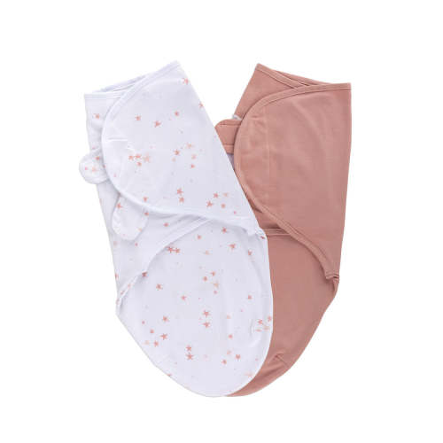 Pink Stars Adjustable Swaddle Blanket – Ely's & Co.