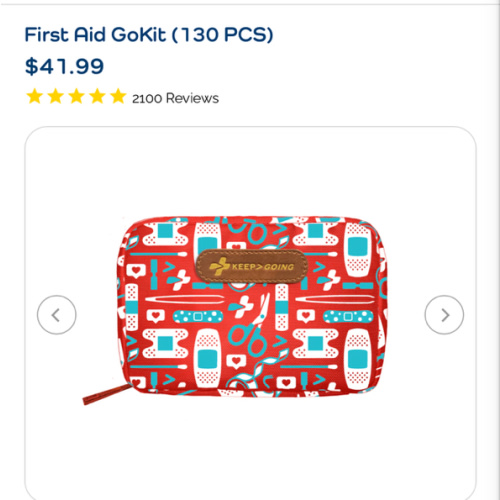 First Aid "The Classic" GoKit (130 PCS) - KEEP&gt;GOING First Aid