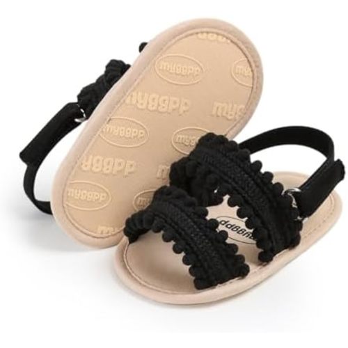 Ohwawadi Baby Boys Girls Sandals Soft Sole Summer Infant Wedding Dress Flat Shoes Beach Sandal Newborn Crib Shoes First Walkers