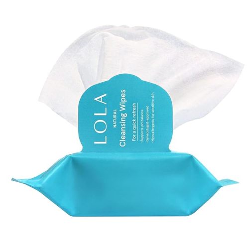 LOLA Cleansing Wipes - Feminine Wipes, Vaginal Wipes, pH Balance & Body Wipes for Women, 32 Count (Pack of 3)