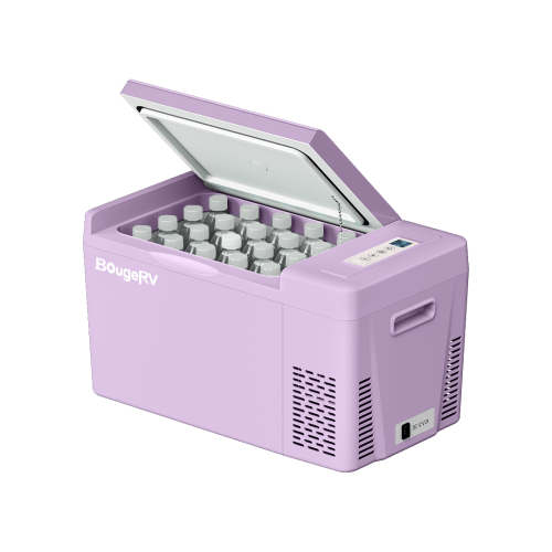 BougeRV 12V 23 Quart Colorful Purple Portable Fridge