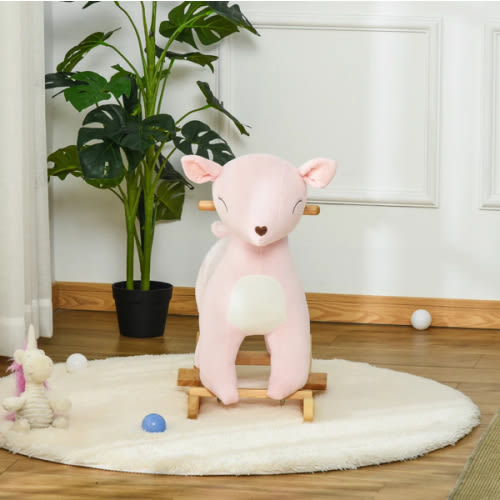 Qaba Kids Plush Ride-on Rocking Horse & Reviews | Wayfair