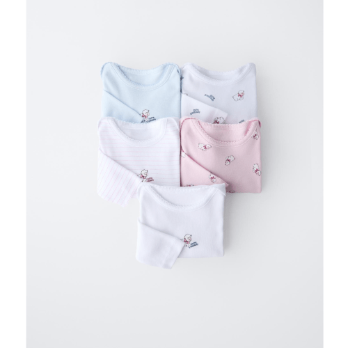 FIVE-PACK OF SHEEP BODYSUITS - Pink | ZARA United States