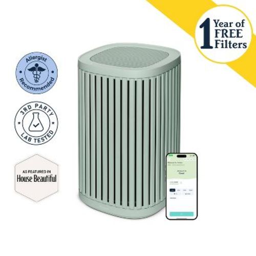 Windmill Compact Air Purifier for Home 3-in-1 Filtration Ultra-Quiet True HEPA Medical Grade Covers Up To 975 sq ft Sage Green