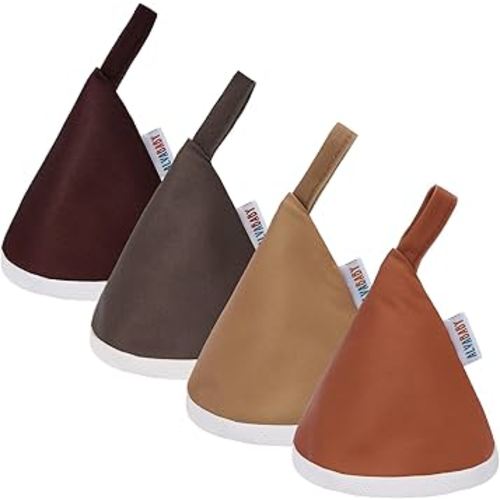 ALVABABY 4 Pcs Baby Boy Pee Covers, 3.5 * 4 In,Strong Water Absorption Pee Shield for Newborn Boy, 4-Layer Reusable Pee Cap, Diaper Changing Accessory for Baby Gift