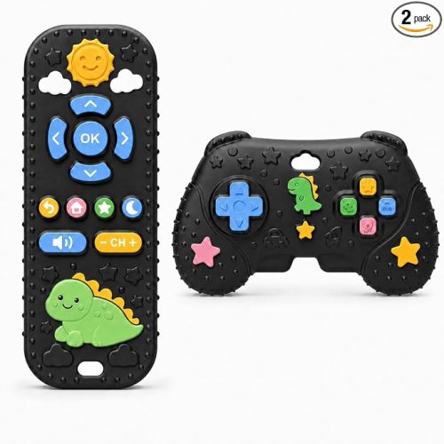 Baby Teething Toys Remote Control & Game Controller 3-12 Months