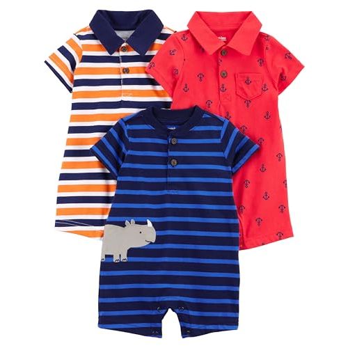 Simple Joys by Carter's baby-boys 3-pack Rompers