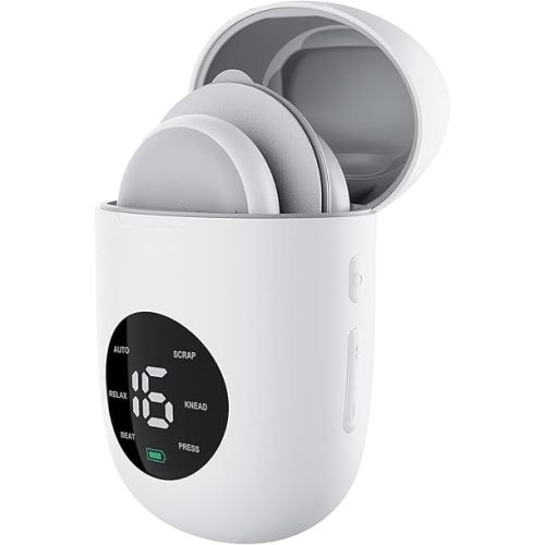 Wireless TENS Unit, Health Expert,Protable Massager,Muscle Stimulator with LCD Screen and Charging Box