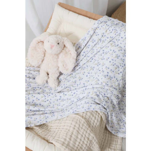 Blake's Blooms Bamboo Waffle Oversized Swaddle Blanket
