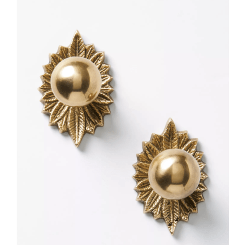 Demeter Feather Knobs, Set of 2