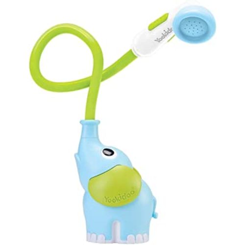 Yookidoo Baby Bath Shower Head - Elephant Water Pump and Trunk Spout Rinser - for Newborn Babies in Tub Or Sink
