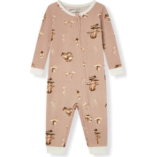 Organic Cotton Zipper Pajama, 0-3M