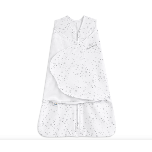 Cotton Swaddle Midnight Moons Gray - 0-3 months | HALO