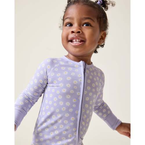 Bamboo Baby Pajamas | Purple Daisies | Kindred Bravely