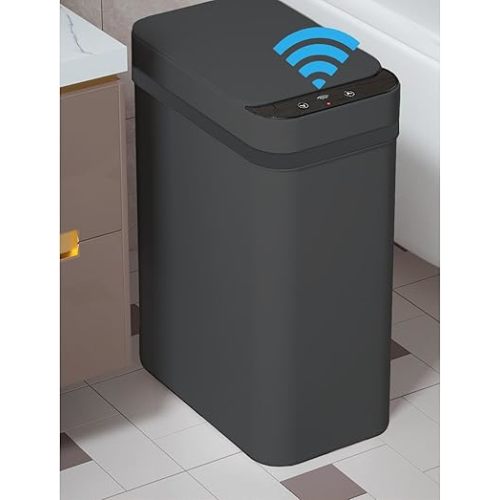 Yatmung 4 Gallons Bathroom Trash Can Automatic Touchless - Smart Trash Can