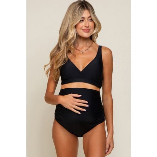 High Waist Maternity Bikini Set