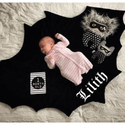Baby Black Bat Customized Play Mat Room Mat or Blanket - Etsy