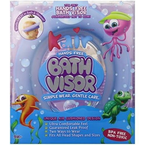 Kair Bath Visor for Babies, Silicone Air Cushioned Shower Cap for kids, Shower Water Guard for Baby bath and Toddler Bath