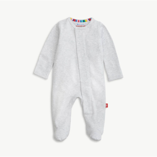 Magnetic Footie – Magnetic Me in Light Grey Melange | Size: 0-3 Month