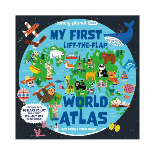 Lonely Planet Kids: My First Lift-The-Flap World Atlas by Kate Baker - Book - Sor - Miscellaneous