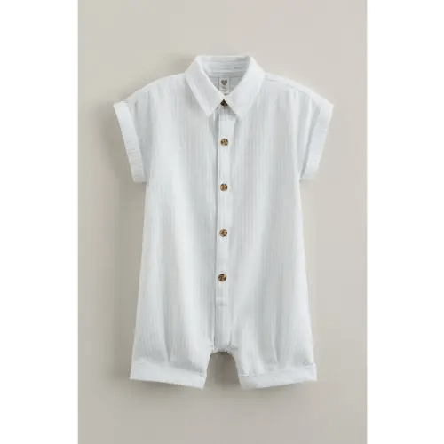 Stripe Cotton Romper