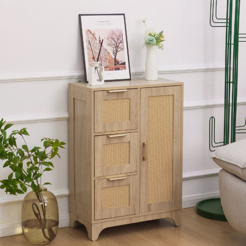 WFX Utility™ Storage Cabinet With Door & 3 Drawers, Cabinet With Adjustable Shelf For Living Room & Reviews | Wayfair