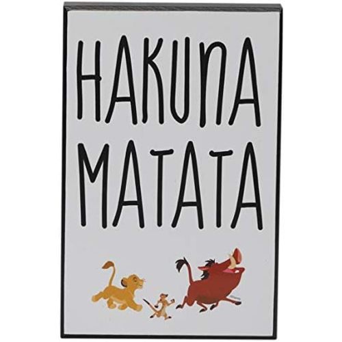 Disney The Lion King Hakuna Matata Wood Wall Decor - Cute Hakuna Matata Box Sign for Home Decorating