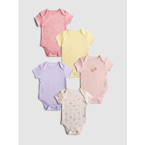 6-9mths | 5pk Short-Sleeve Onesies