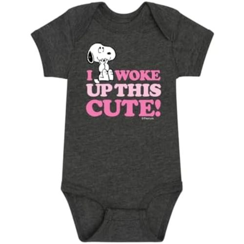 HYBRID APPAREL Peanuts - Woke Up This Cute Girl - Infant One Piece