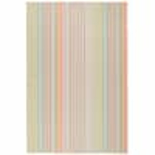 DASH & ALBERT Ana Ticking Machine Washable Aqua 6 ft. x 9 ft. Indoor Area Rug DA2030-69