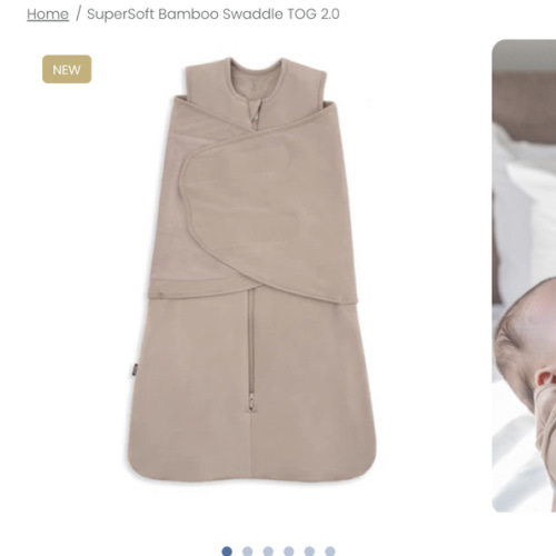 HALO Bamboo Swaddle 2.0 TOG in Mocha | Supersoft Comfort