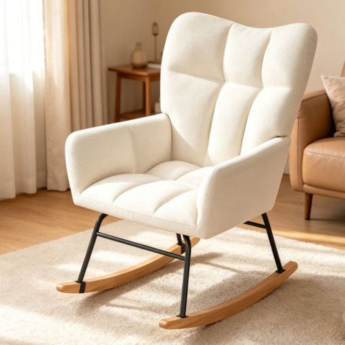 George Oliver Nursery Rocking Chair, Rocking Chairs for Nursery, Baby Rocker Chair, Glider Rocker, Pink & Reviews | Wayfair
