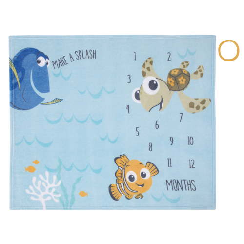 Disney Finding Nemo Photo Op Milestone Baby Blanket