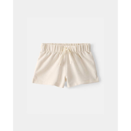 Baby Girl French Terry Shorts - Cream | Carter's