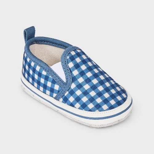 Baby Gingham Canvas Slip-On Shoes - Cloud Island™ 6-9M