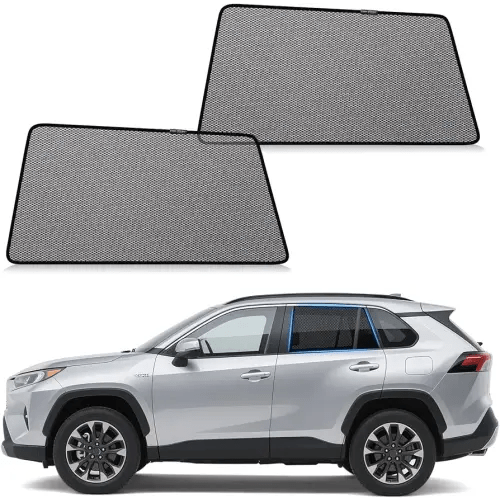 ZATOOTO Car Window Shades Toyota RAV4 2019-2024 for Rear Window | 2-Pack Baby & Pet Sun Shades | Blocks 99% UV & Heat | Breathable Mesh Privacy Screen | Bug-Free Design for Camping & Travel