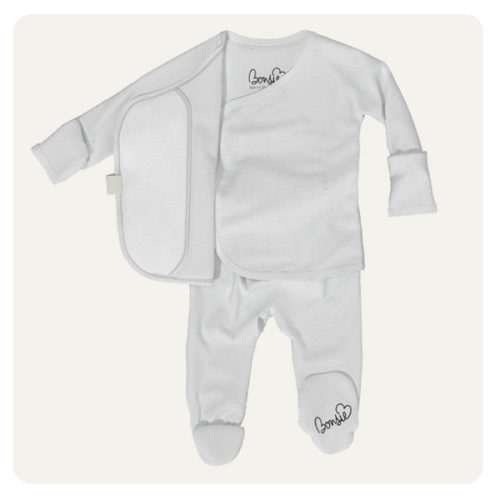 Footie - Milk – Bonsie Skin to Skin Babywear