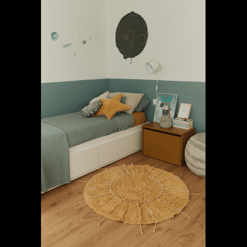 WASHABLE COTTON RUG SOLAR MULTISHAPE
