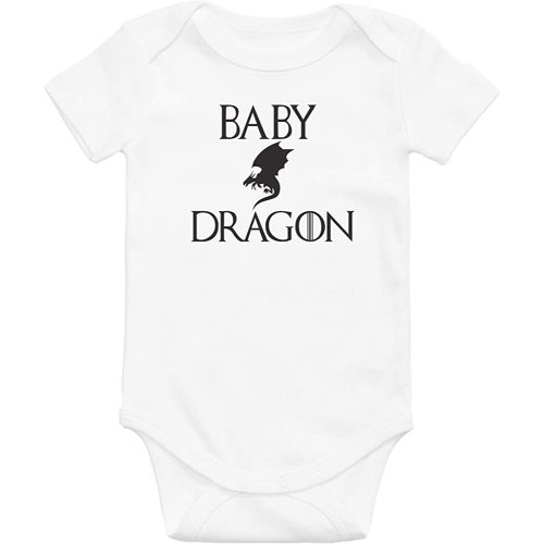 Baby Dragon/Game of Thrones Inspired Baby Onesie/Unisex Shirt Sleeved 0-24mo Infant Bodysuit