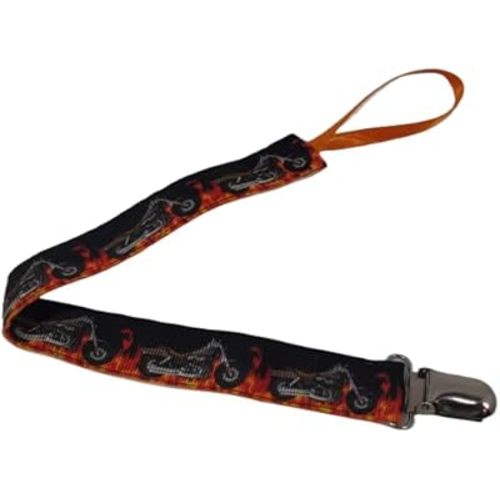 Motorcycles and Flames Clip Strap