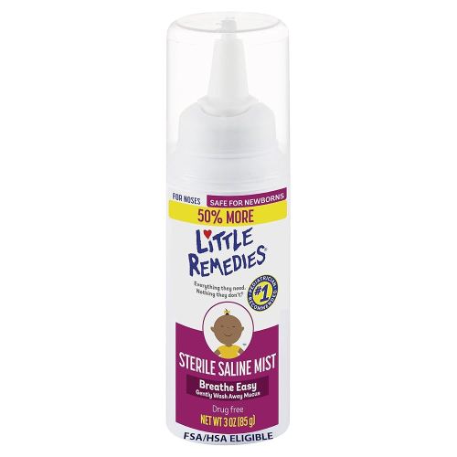 Little Remedies Sterile Saline Nasal Mist, Safe for Newborns, 3 oz