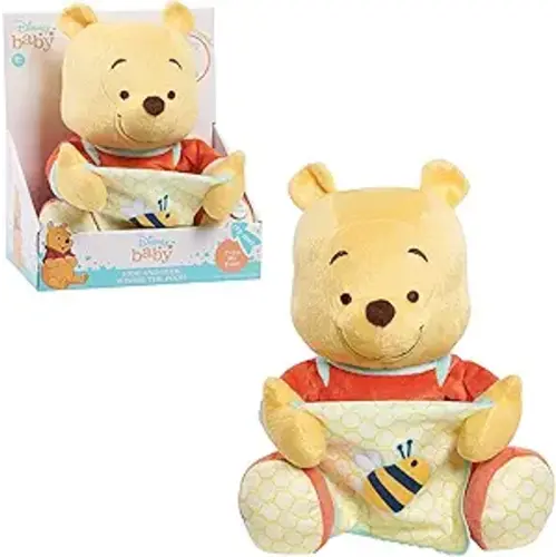 Disney Baby Hide-and-Seek Winnie The Pooh Interactive Plush, Kids Toys for Ages 09 Month by Just Play